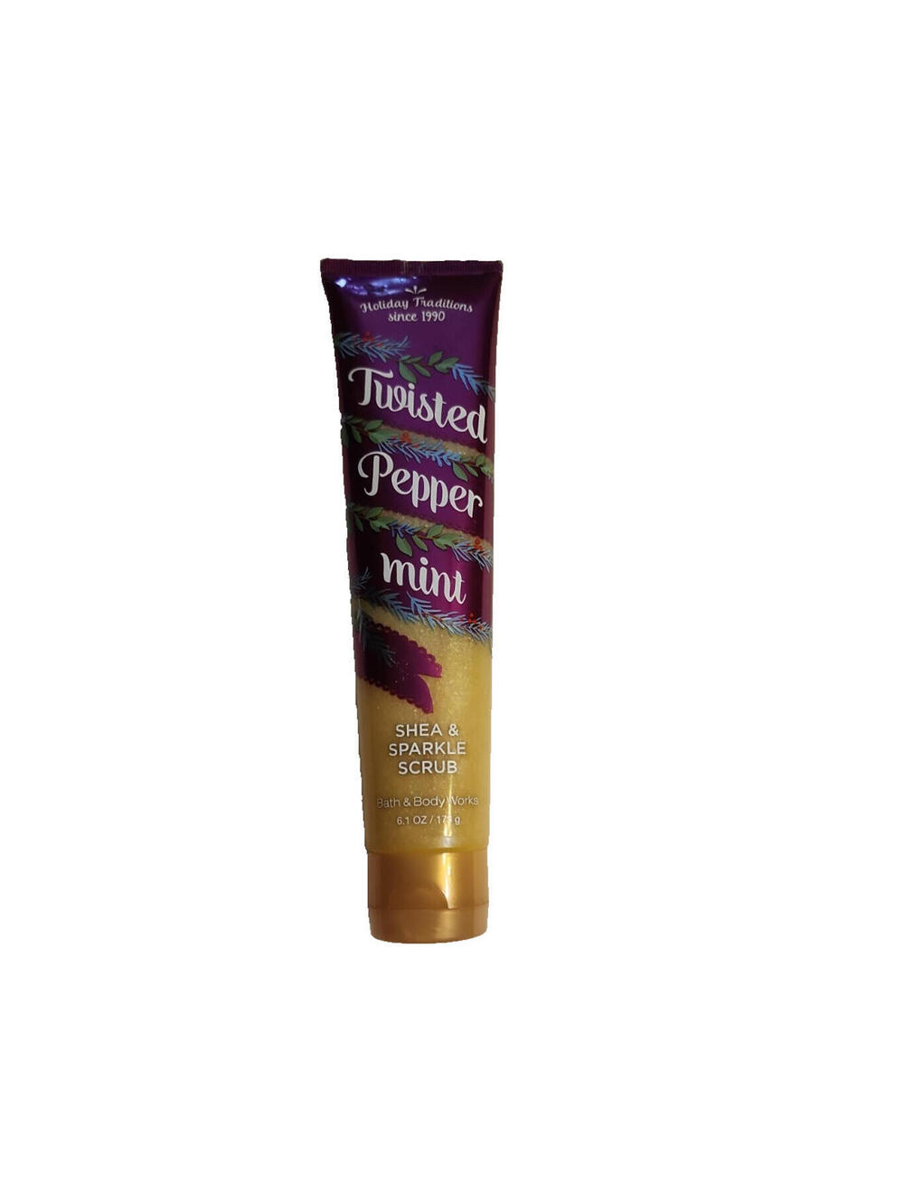 Bath & Body Works Twisted Peppermint Shea & Sparkle Scrub 6.1 oz  New